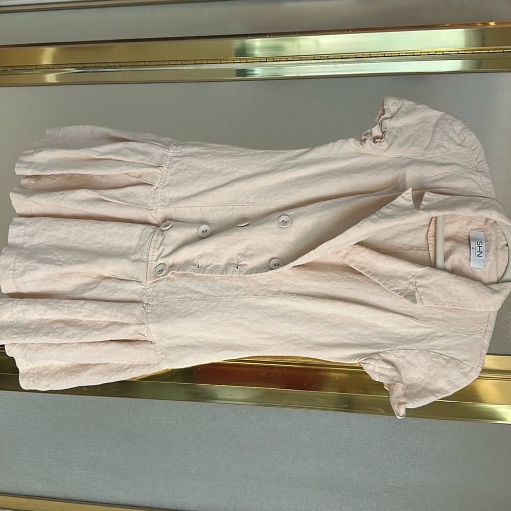 Linen mini dress